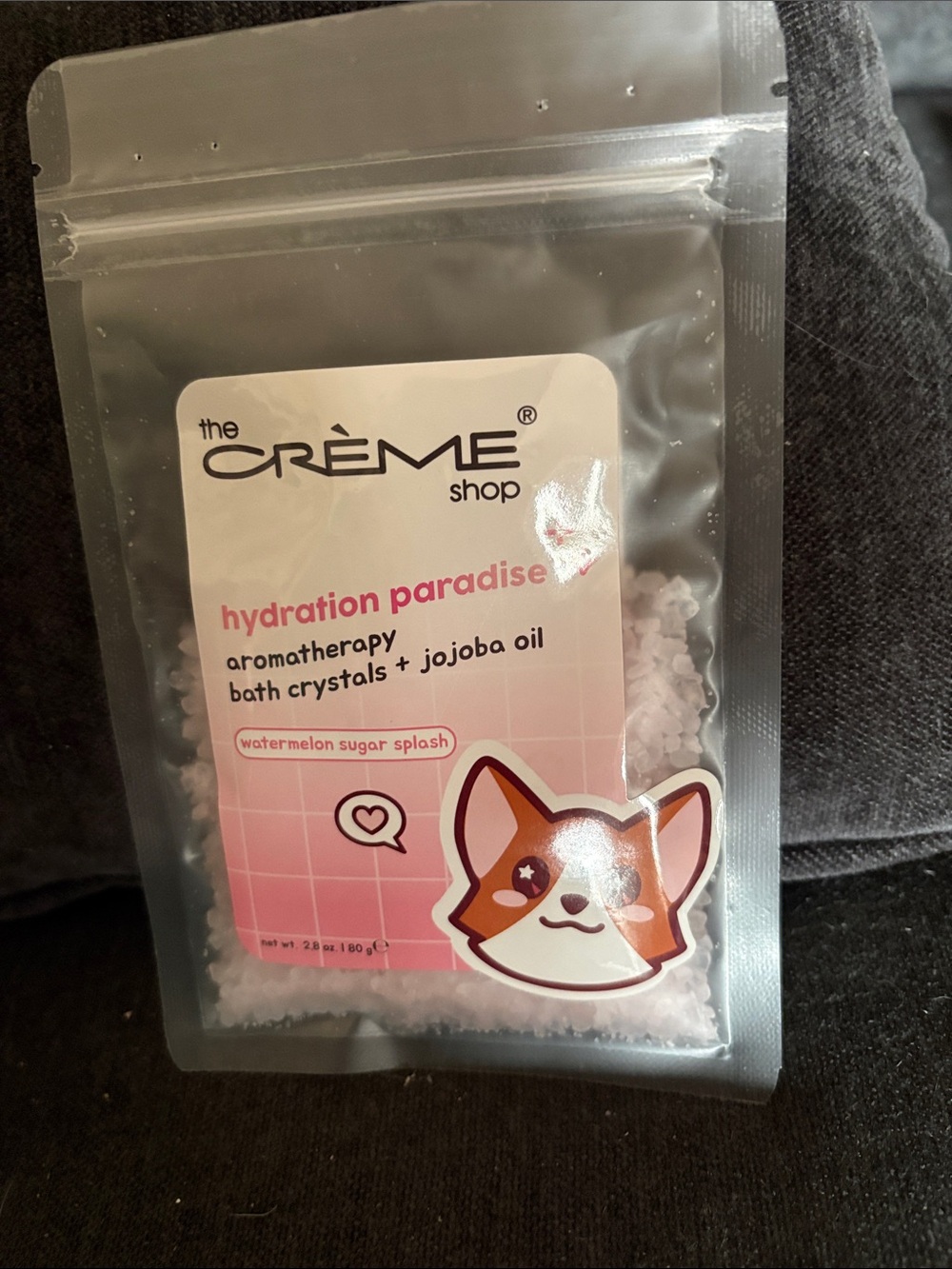 The Crème Shop Hydration Paradise Bath Crystals & Jojoba Oil - Pink